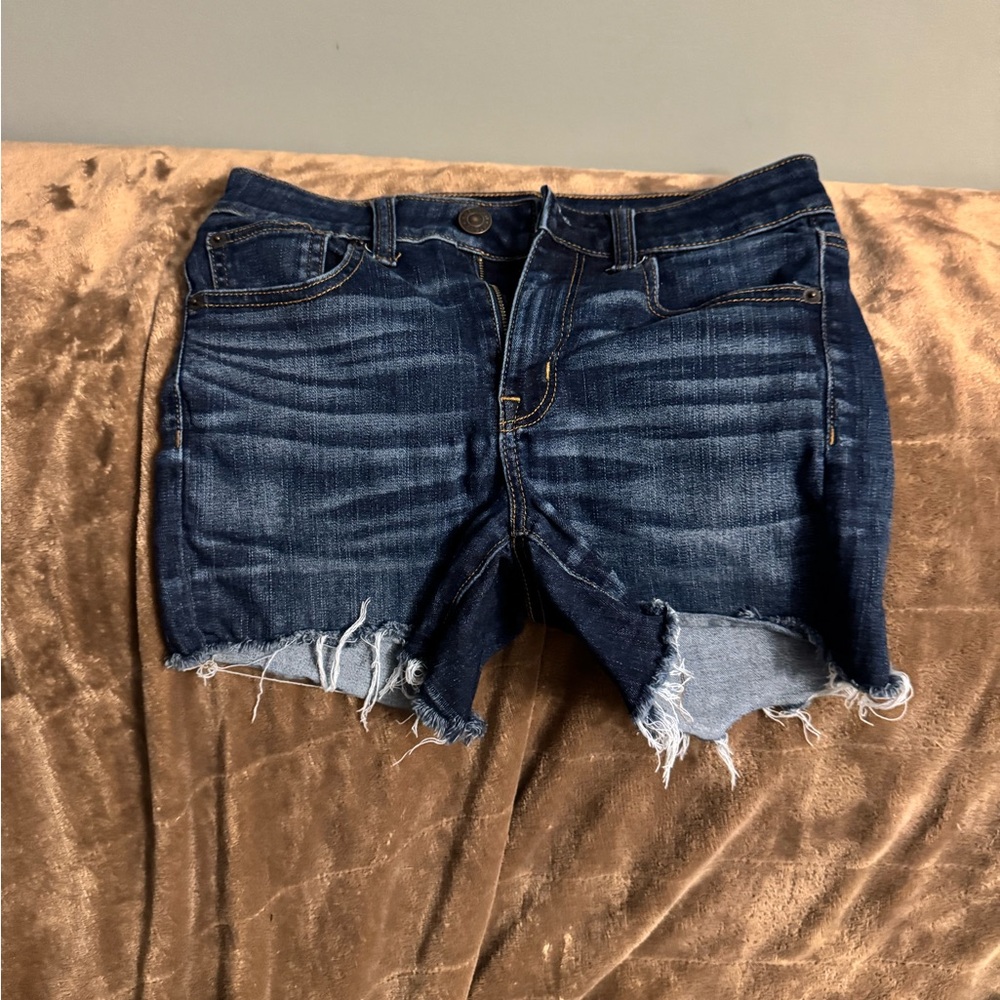 American Eagle Outfitters Dark Blue Denim Shorts